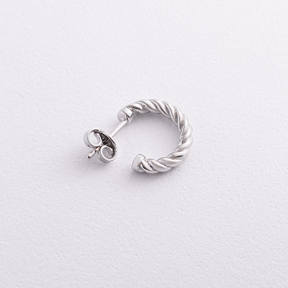 Чоловіча моносережка у сріблі Zancan ESO006 №2