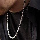 Мужская серебряная цепочка 15153 от ювелирного магазина Оникс - 4