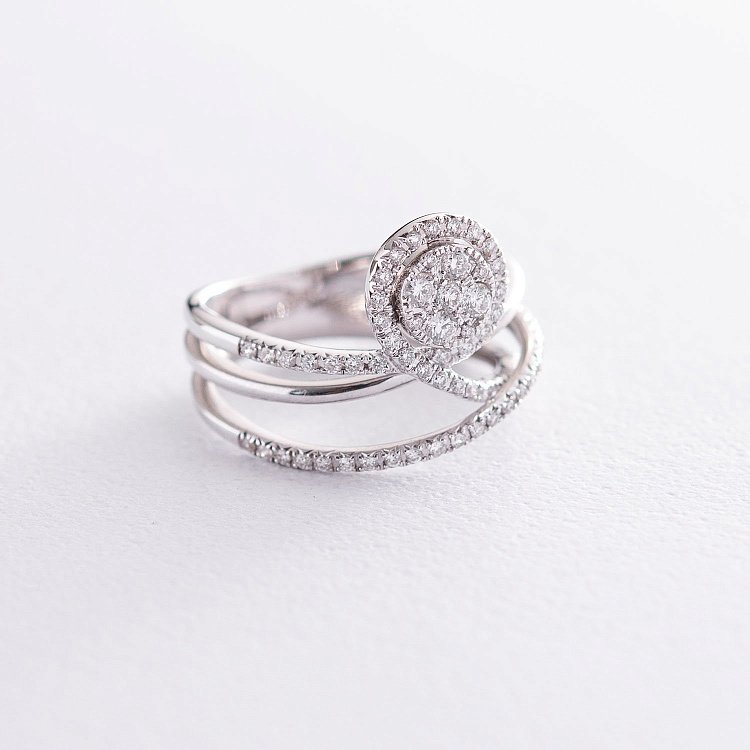 Золотое кольцо с бриллиантами к441 - 2 Золотое кольцо с бриллиантами к441 от ювелирного магазина Оникс - 2