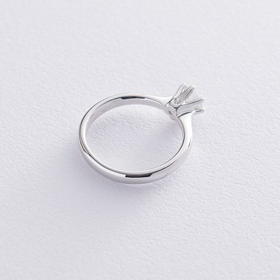 Золота каблучка з діамантами кб0339ri №3