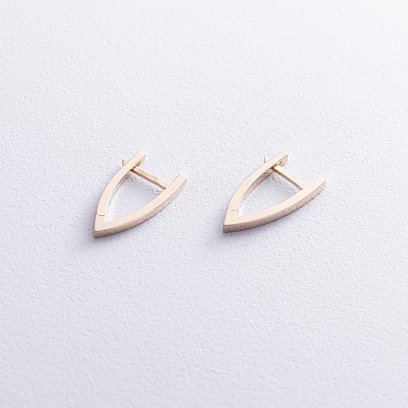 Серьги "Венди" в желтом золоте с08520