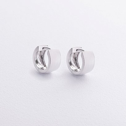 Серебряные серьги "Кольца" 122786 №3