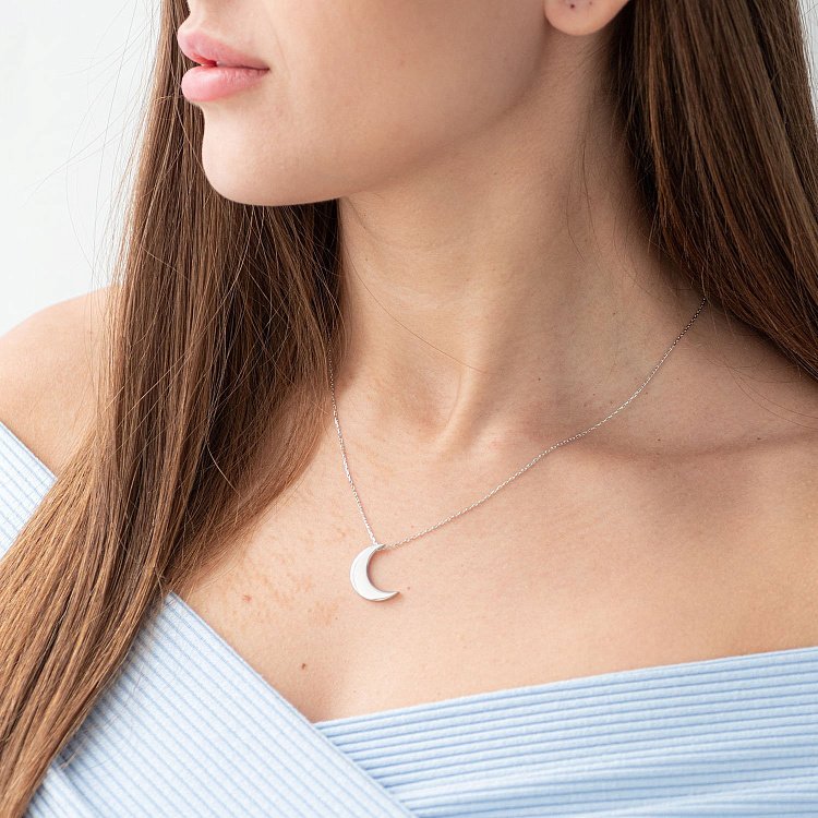 Кольє "Місяць" в сріблі 181029 від ювелірного магазину Онікс - 8