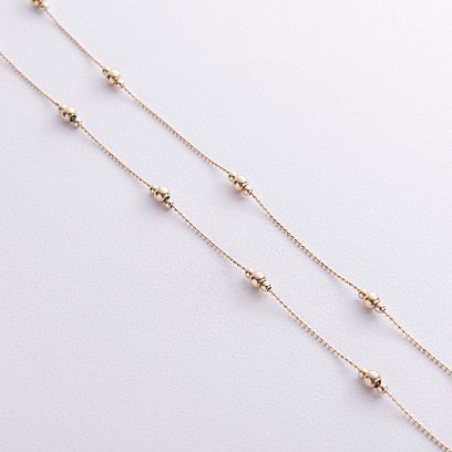 Колье "Шарики" в желтом золоте кол02579 №3