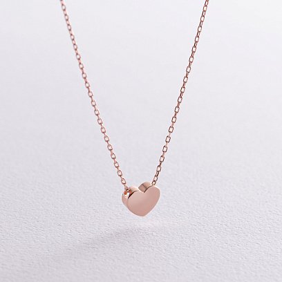 Золоте кольє "Сердечко" кол01229