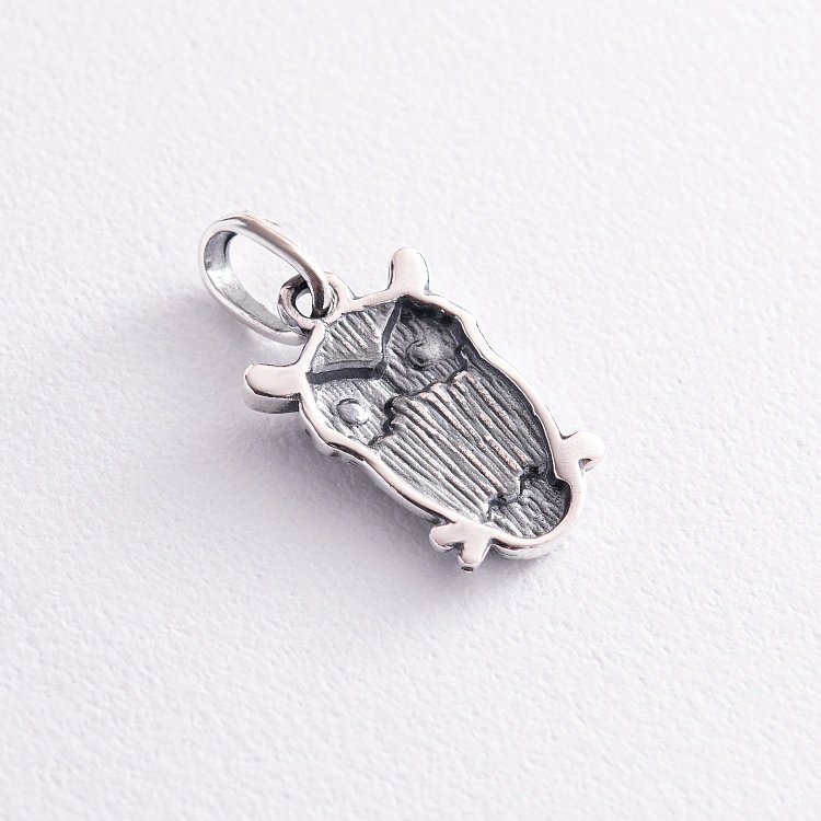 Срібна підвіска "Сова" (чорніння) 131963 від ювелірного магазину Онікс - 2