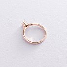 Помолвочное кольцо в красном золоте (бриллиант) кб0233 от ювелирного магазина Оникс - 1