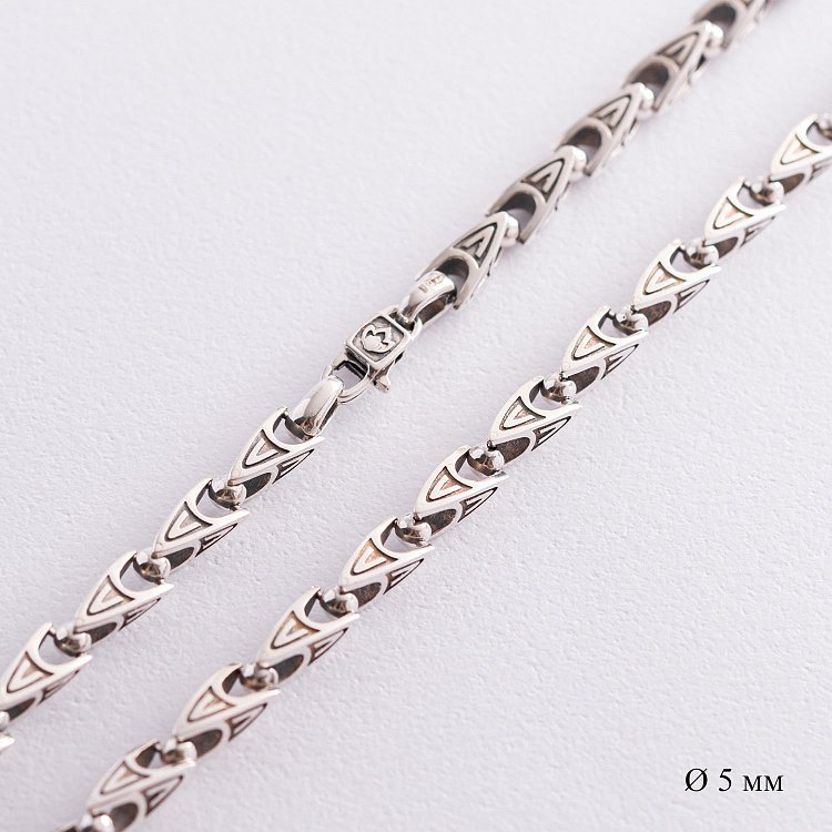 Чоловічий срібний ланцюжок Ц0045/1ч від ювелірного магазину Онікс