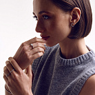 Золоті сережки "Сердечки" з діамантами сб0450nl от ювелирного магазина Оникс - 7