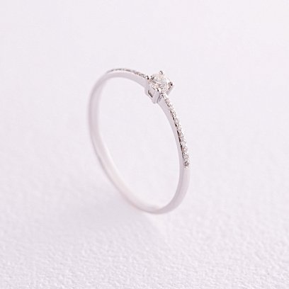 Помолвочное золотое кольцо с бриллиантами 227581121