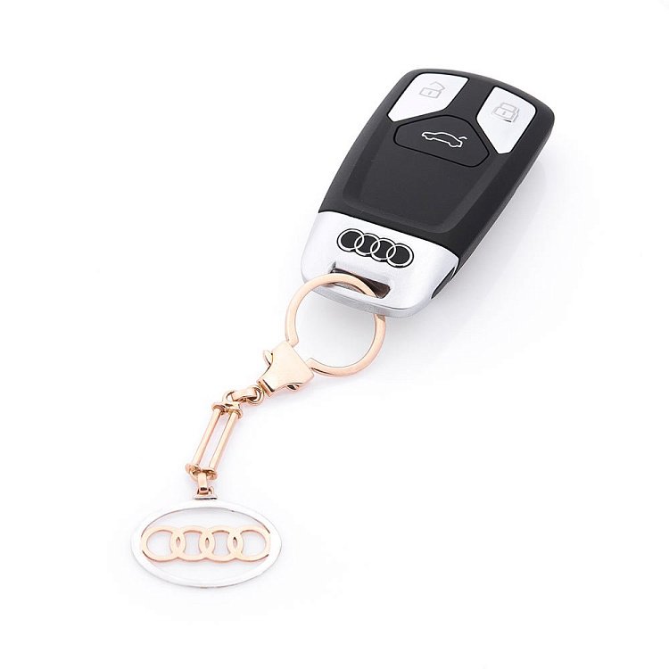 Золотой брелок "Audi" бр00001 от ювелирного магазина Оникс - 3