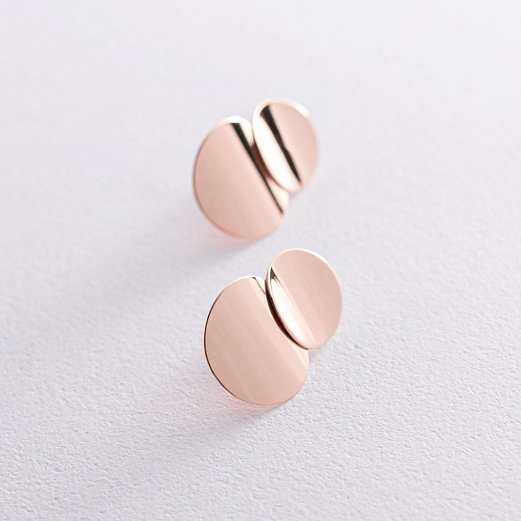 Серьги "Уникальные" в красном золоте 470578 от ювелирного магазина Оникс - 7