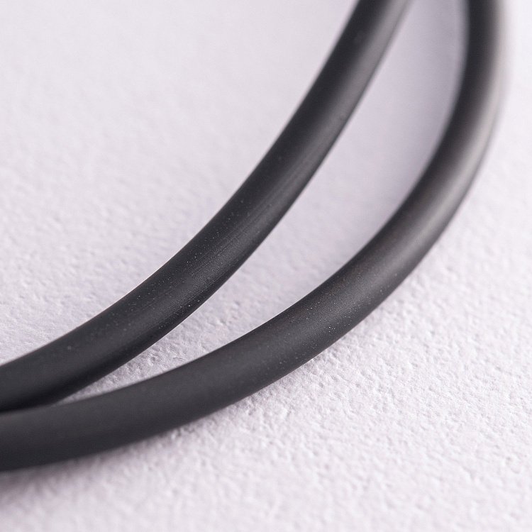 Каучуковий шнурок зі срібною застібкою (3 мм) 18431 - 4 Каучуковий шнурок зі срібною застібкою (3 мм) 18431 від ювелірного магазину Онікс - 4