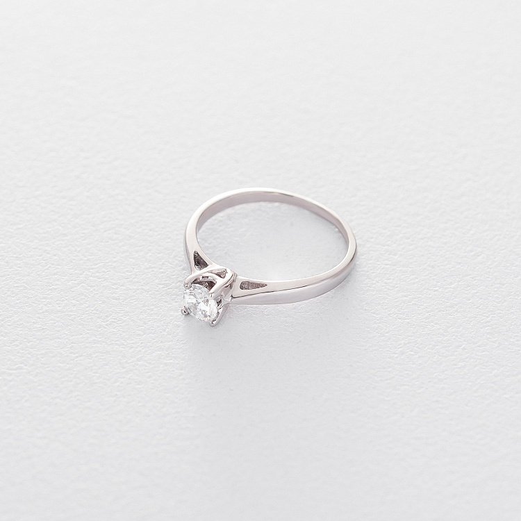Золота заручальна каблучка (циркон Swarovski) к06296 Золота заручальна каблучка (циркон Swarovski) к06296 від ювелірного магазину Онікс