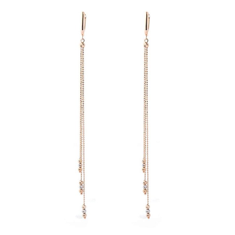 Золотые серьги с шарами с05605 от ювелирного магазина Оникс