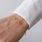 Золотой браслет "Шарики" б05824 от ювелирного магазина Оникс - 1