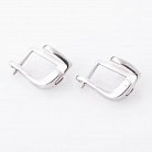 Срібні сережки "Сердечко" (Емаль) 122055 от ювелирного магазина Оникс - 3
