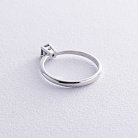 Помолвочное кольцо с черным бриллиантом (белое золото) 236331122 от ювелирного магазина Оникс - 3