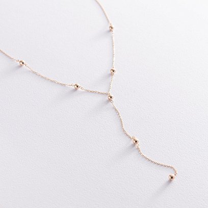 Колье "Шарики" в желтом золоте кол01909