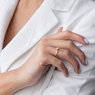 Золотое помолвочное кольцо (фианит) к05963 от ювелирного магазина Оникс - 1