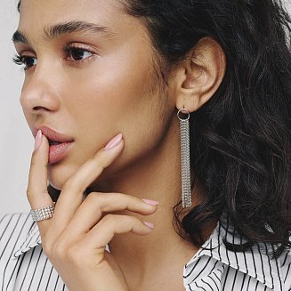 Широкое серебряное кольцо "Бьянка" 112692 №20