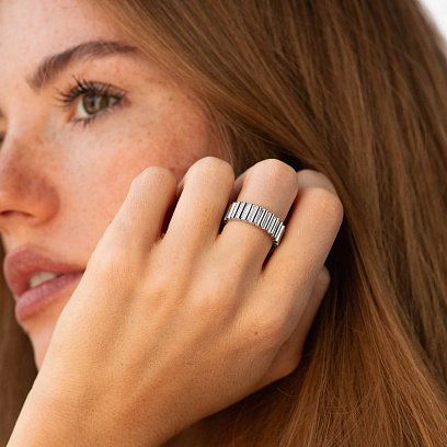 Серебряное кольцо "Katrin" 7253 №4