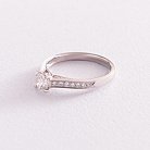 Золотое помолвочное кольцо с бриллиантами кб0216nl от ювелирного магазина Оникс - 3