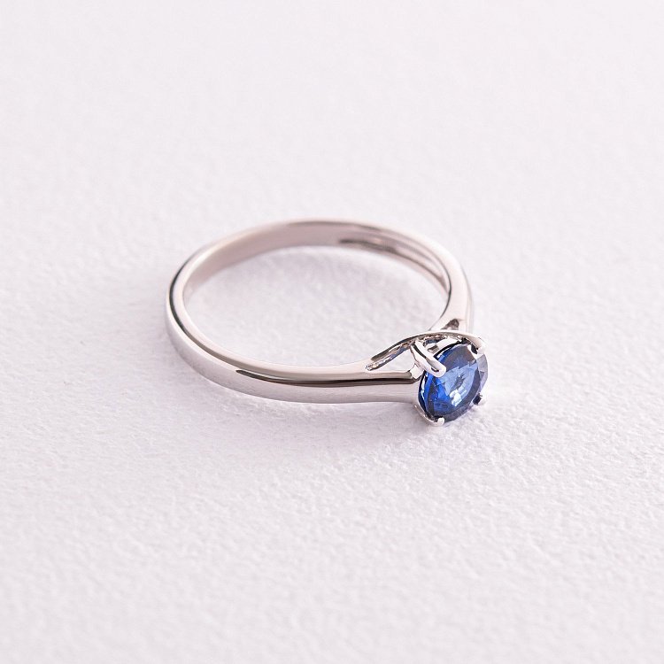 Золота каблучка з сапфіром кб0109gl від ювелірного магазину Онікс - 2