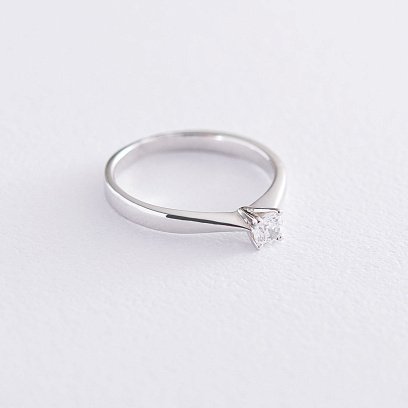 Золота заручальна каблучка (фіаніт) к06255 №3