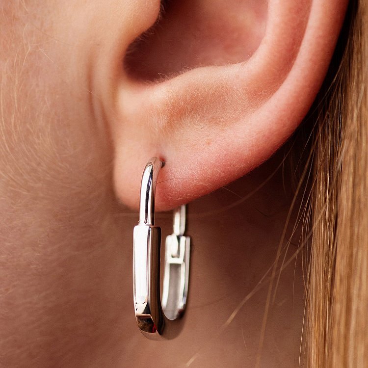 Сережки "Camilla" у білому золоті с08892 від ювелірного магазину Онікс - 4