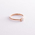 Помолвочное золотое кольцо с бриллиантом кб0234 от ювелирного магазина Оникс - 2
