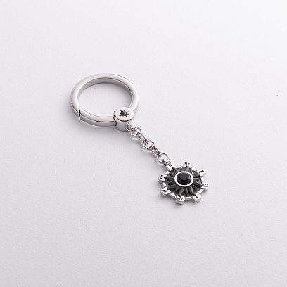 Мужской серебряный брелок "Солнце" Zancan EXP088 №2