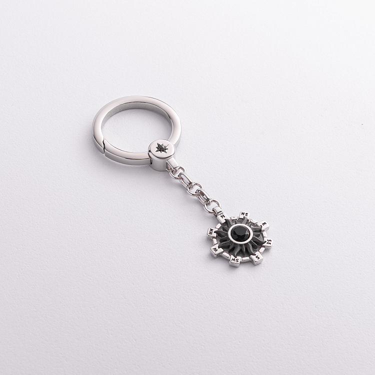 Мужской серебряный брелок "Солнце" Zancan EXP088 от ювелирного магазина Оникс - 1