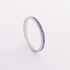 Золотое кольцо с голубыми бриллиантами 226991121 от ювелирного магазина Оникс