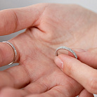 Срібна каблучка з фіанітами 1909/1р-CZ от ювелирного магазина Оникс - 3