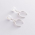 Срібні сережки "Лунниця" 122879 от ювелирного магазина Оникс - 1