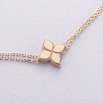 Браслет "Конюшина" в жовтому золоті б05403 №3