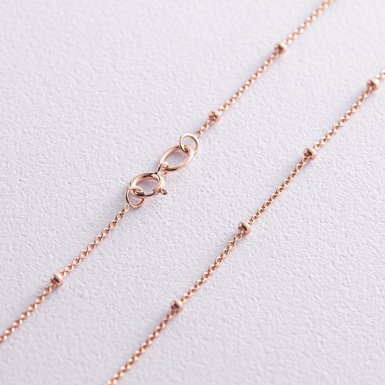 Колье - цепочка "Утонченность" в красном золоте ц00477 от ювелирного магазина Оникс - 3