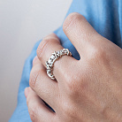 Кольцо "Rosie" с фианитами (белое золото) к08104 от ювелирного магазина Оникс - 1