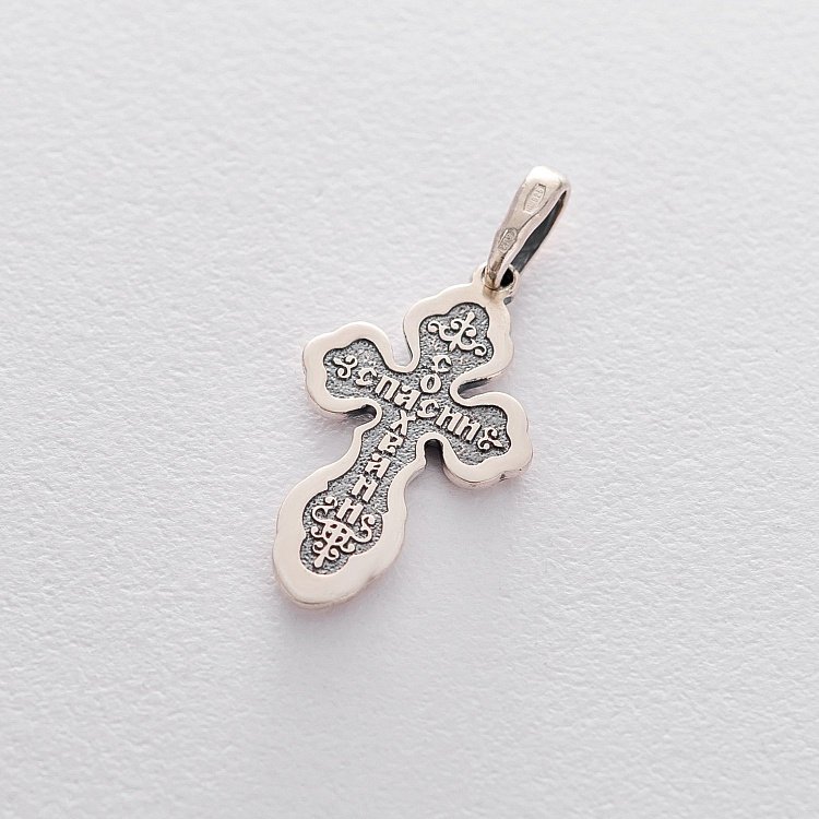 Серебряный крестик (чернение) 131967 от ювелирного магазина Оникс - 4