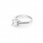 Серебряное помолвочное кольцо (фианиты) 111597 от ювелирного магазина Оникс - 2