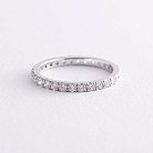 Кольцо в белом золоте с бриллиантами 220971121 от ювелирного магазина Оникс - 2