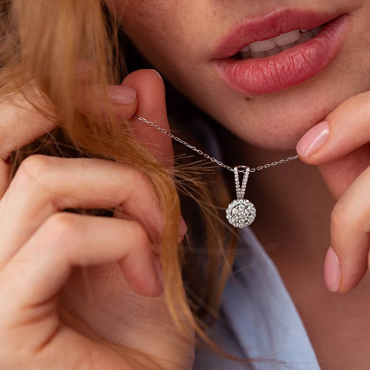 Золота підвіска з діамантами п181 від ювелірного магазину Онікс - 1