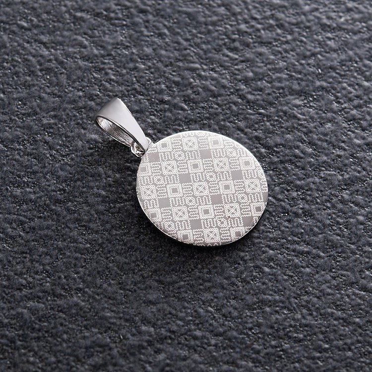 Срібна підвіска "Карта України" з емаллю 940п від ювелірного магазину Онікс - 1