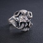 Чоловічий срібний перстень "Череп зі щупальцями восьминога" 112716 от ювелирного магазина Оникс