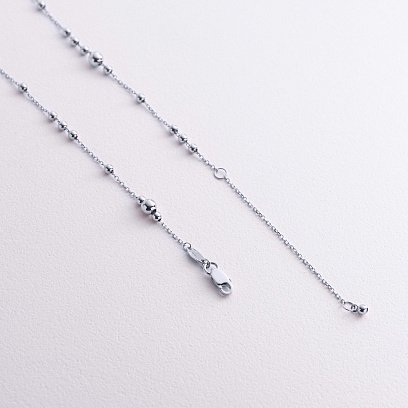 Кольє "Кульки" у білому золоті кол02588 №3