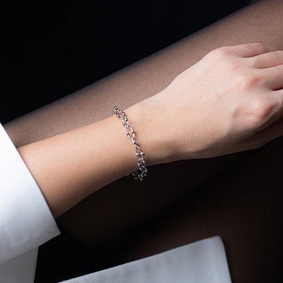 Браслет "Фантазія" в білому золоті б04634 №3