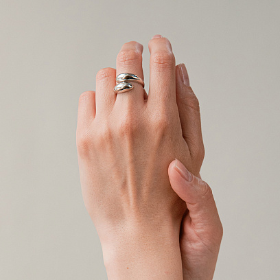 Каблучка "Rosemarie" у білому золоті к08286 №4