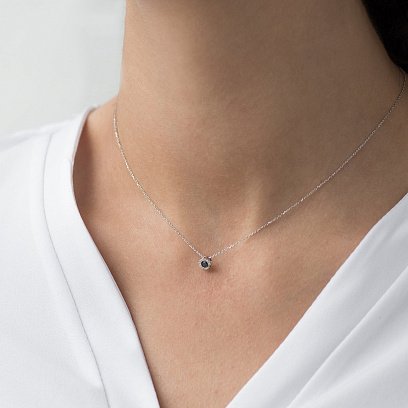 Золотое колье с бриллиантами колб0014ca №3