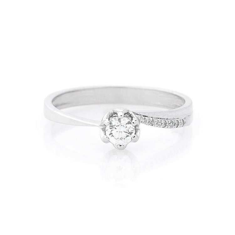 Золотое кольцо с бриллиантами кб0047 от ювелирного магазина Оникс - 5